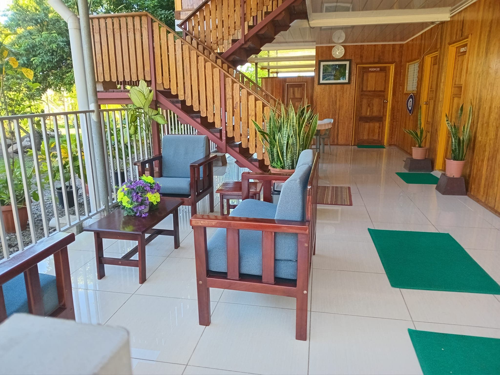 A welcoming corner at the lodge